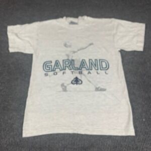 VTG Gear For Sports T Shirt Adult Small S Gray Short Sleeve Garland Softball 90s